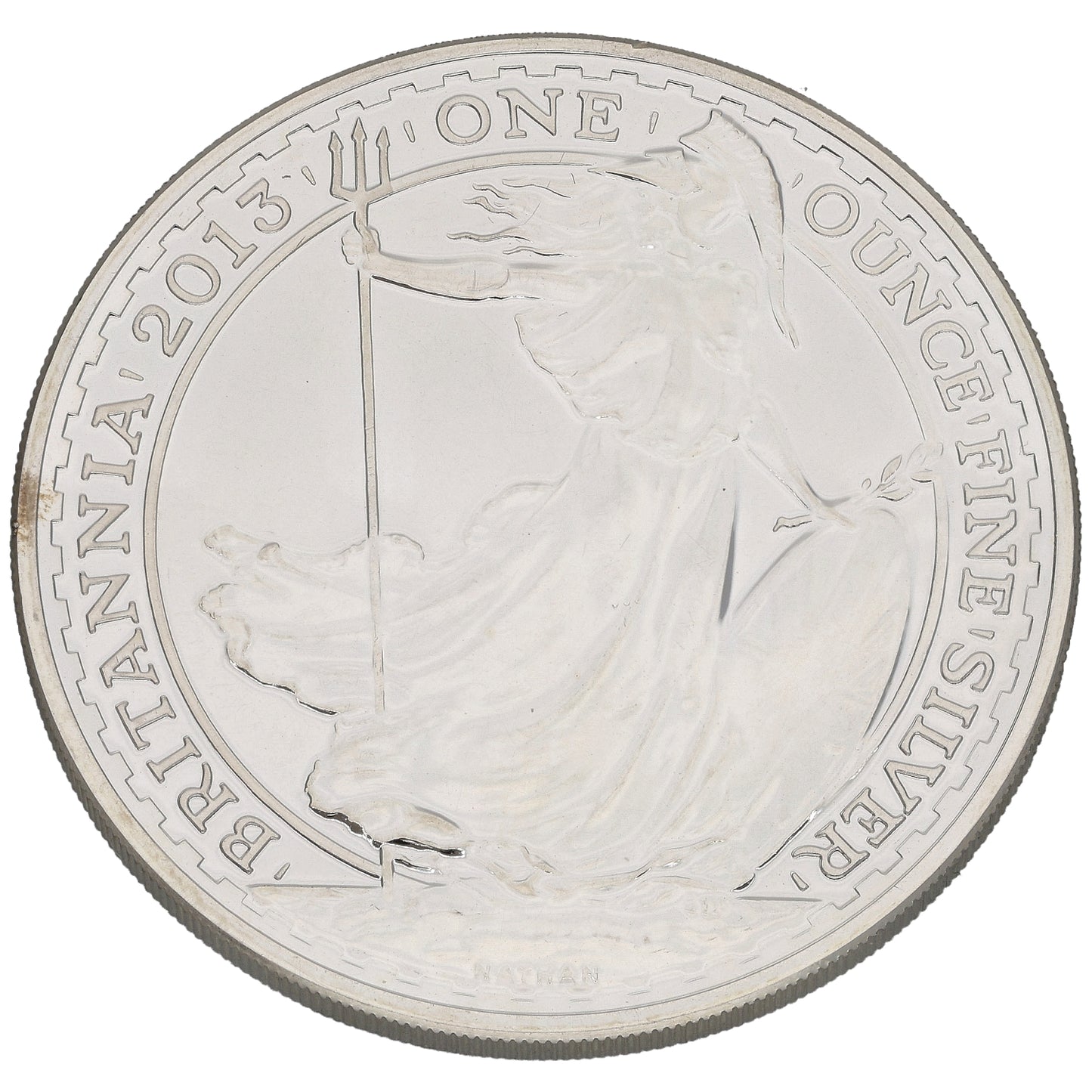 Fine Silver Queen Elizabeth II 1 OZ Britannia Coin 2013