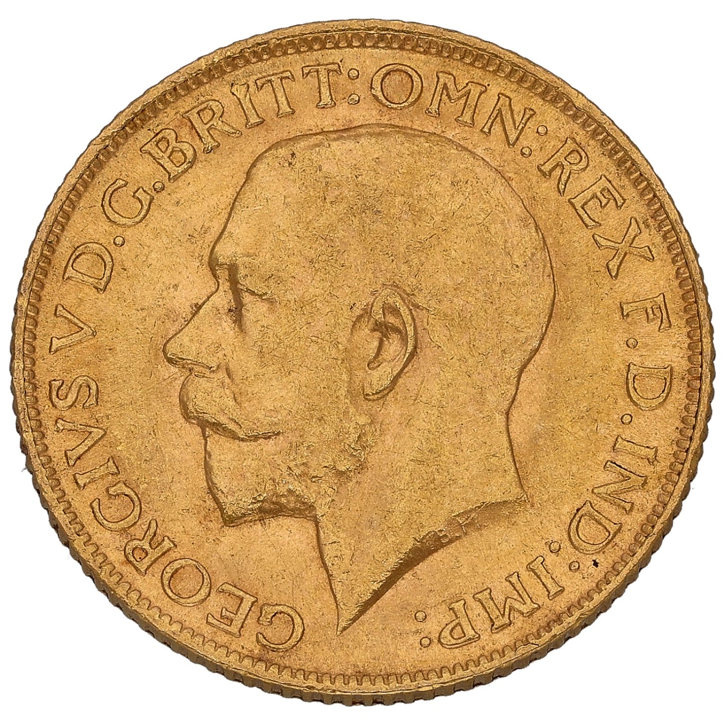 22ct Gold King George V Full Sovereign Coin 1913