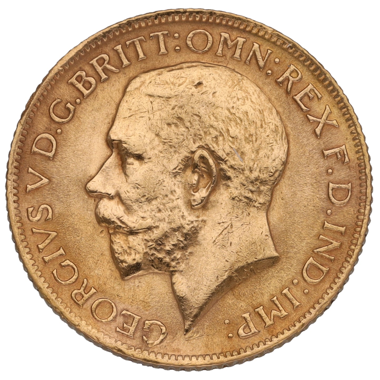 22ct Gold King George V Full Sovereign Coin 1914