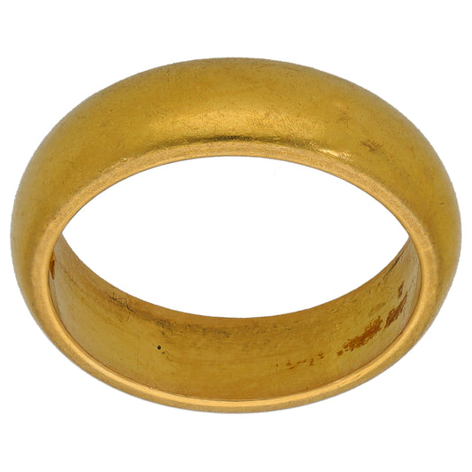 22ct Gold Plain Wedding Ring Size M