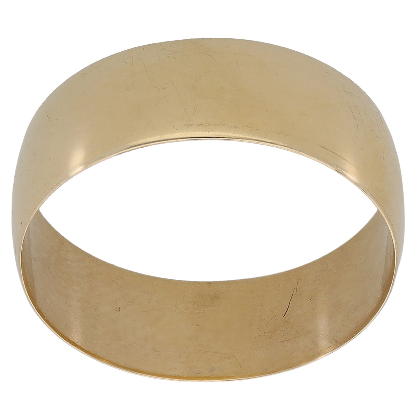 9ct Gold Plain Wedding Ring Size P