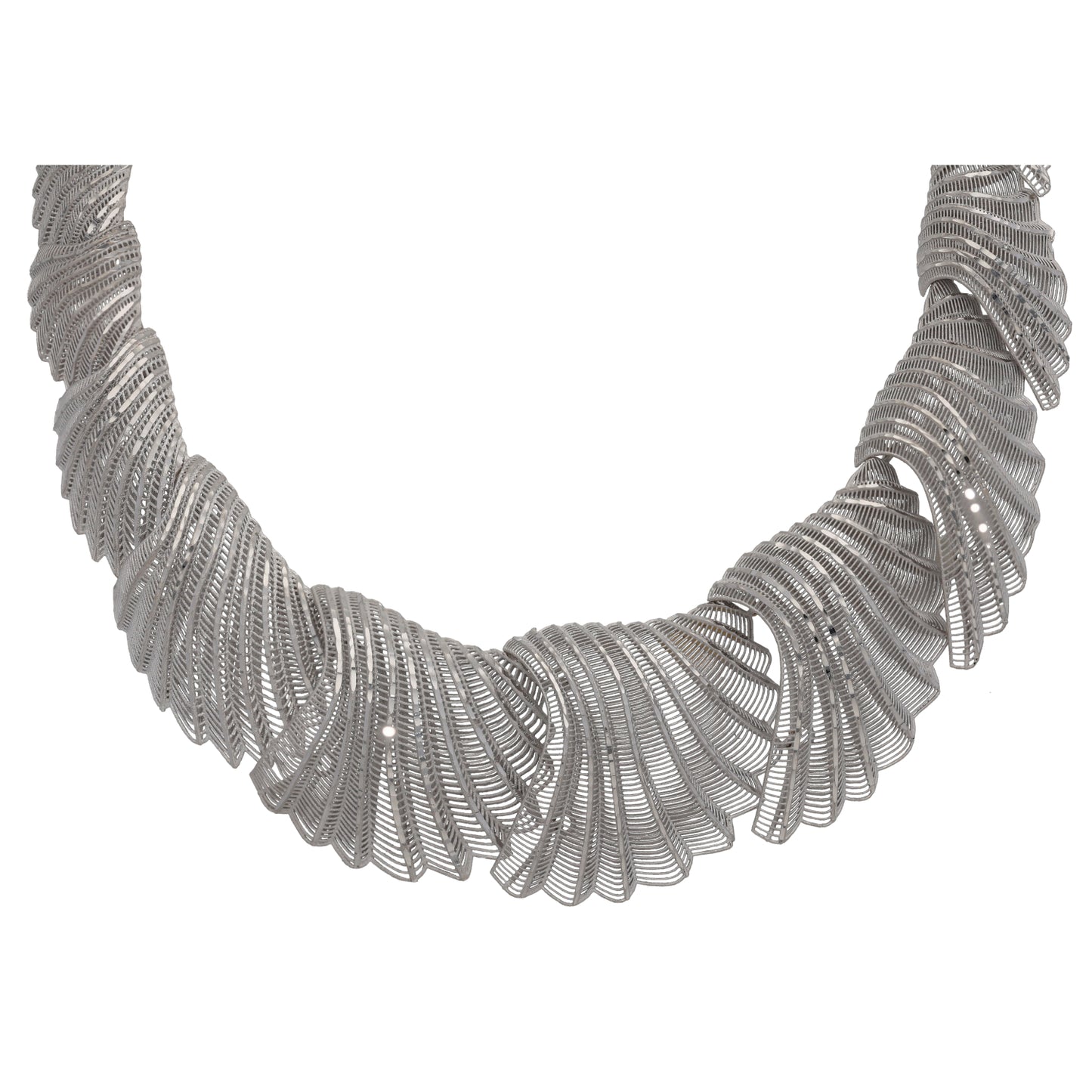 18ct White Gold Necklace, Earrings, Bracelet & Ring Set