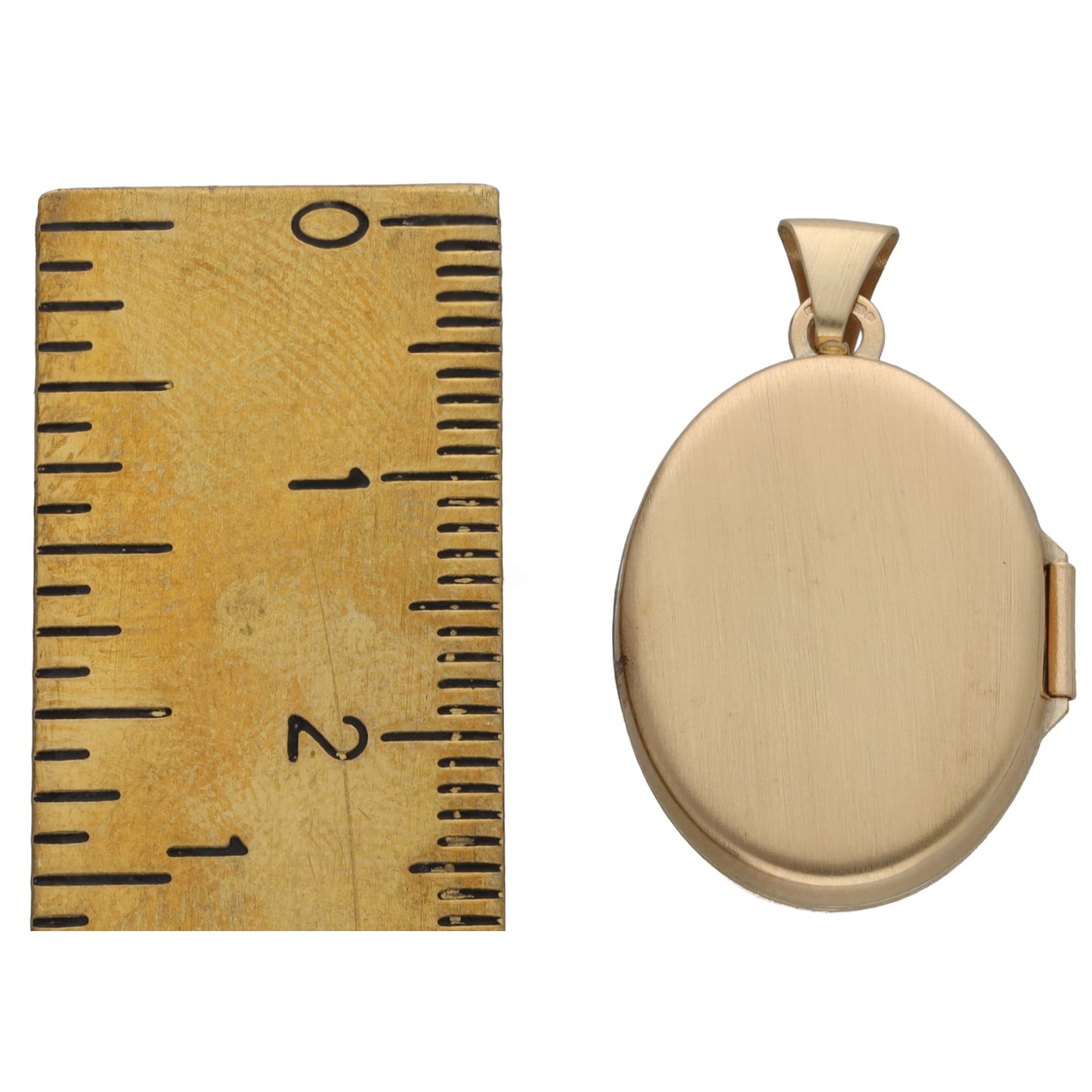 9ct Gold Patterned Locket Pendant
