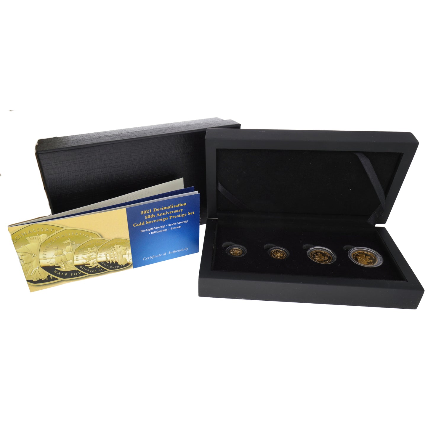 22ct Gold Decimalisation 50th Anniversary Sovereign Coin Set 2021