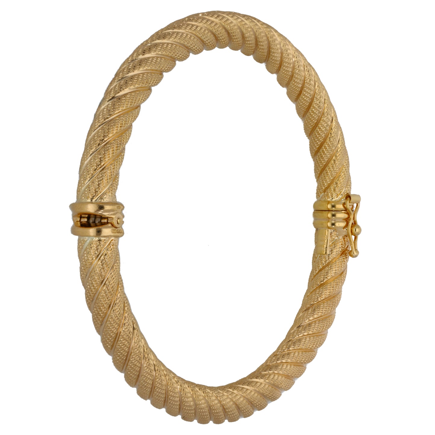 9ct Gold Hinged/Clasp Bangle