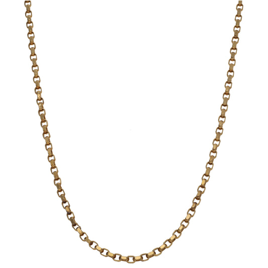 9ct Gold Belcher Chain 22"