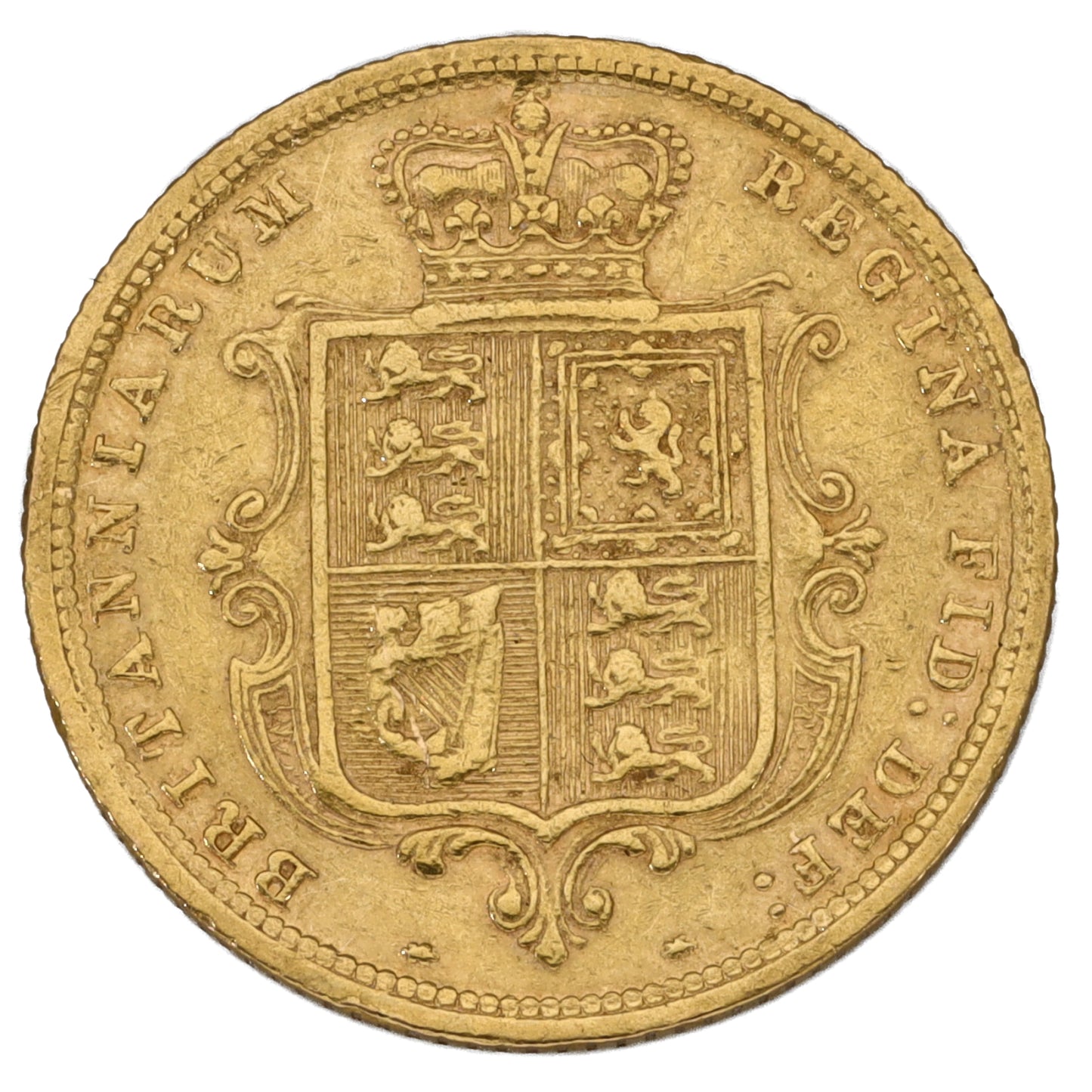 22ct Gold Queen Victoria Half Sovereign Coin 1885