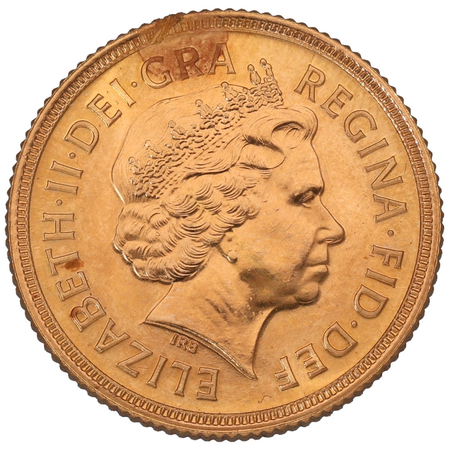 22ct Gold Queen Elizabeth II Full Sovereign Coin 2000