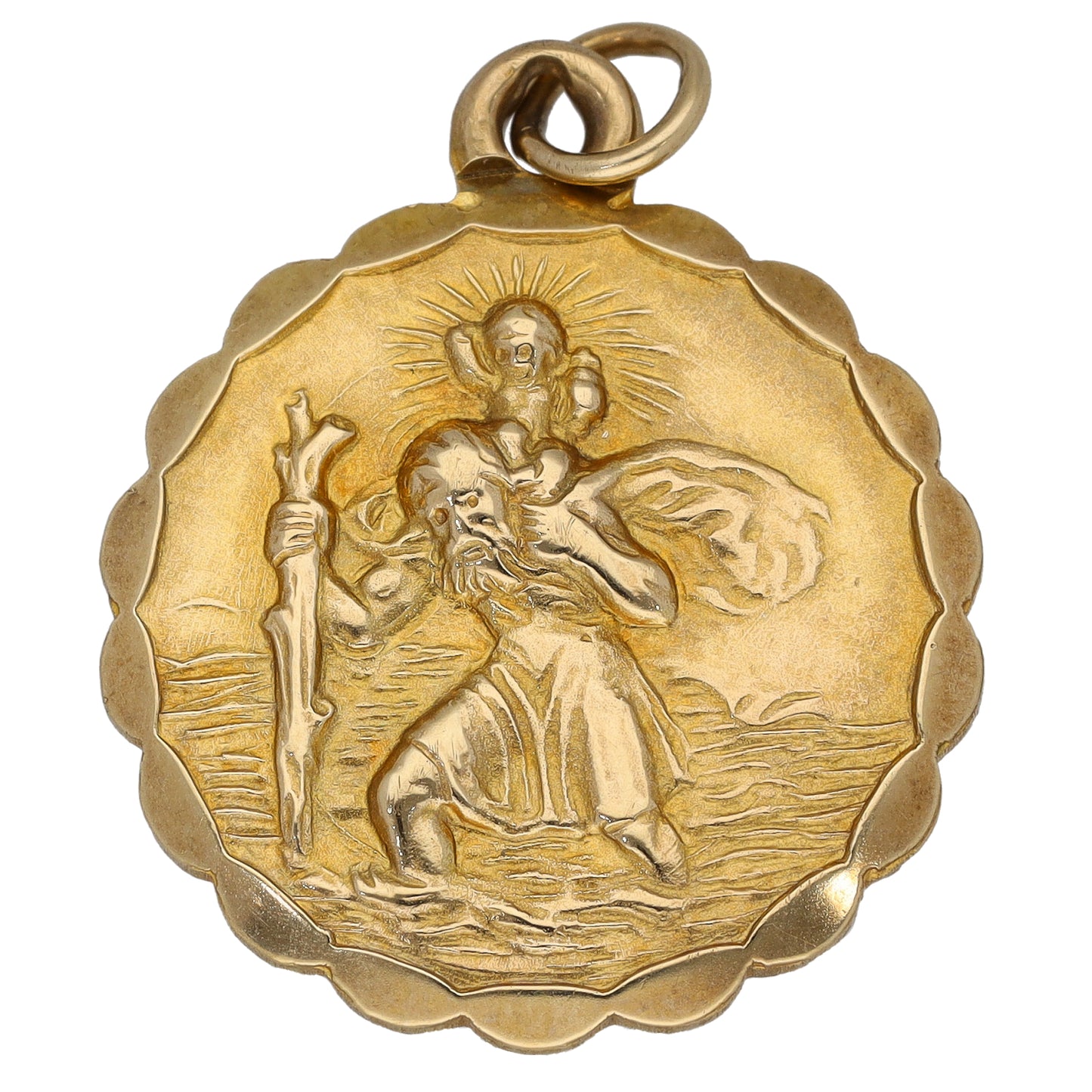9ct Gold St Christopher Pendant