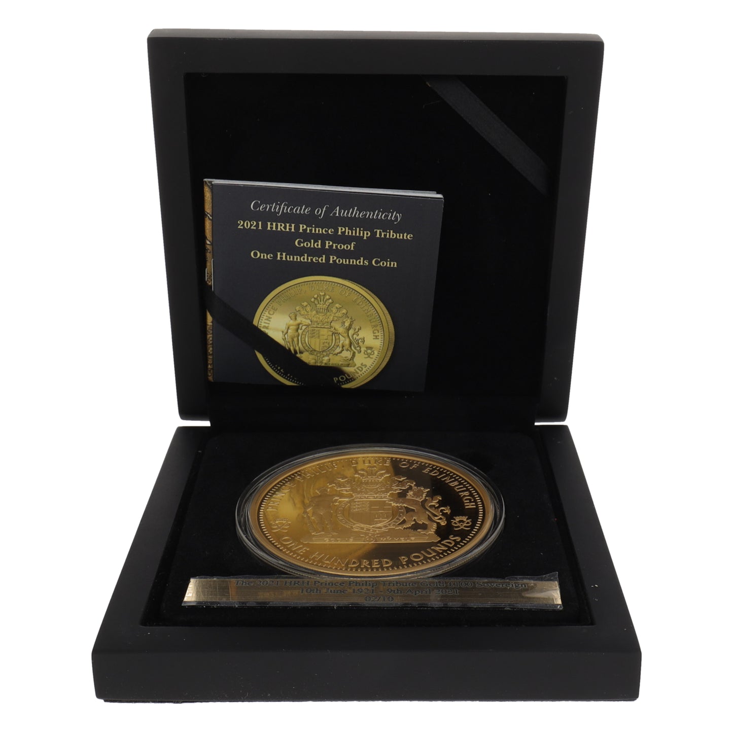 22ct Gold 2021 HRH Prince Philip Tribute £100 Coin Coin 2021