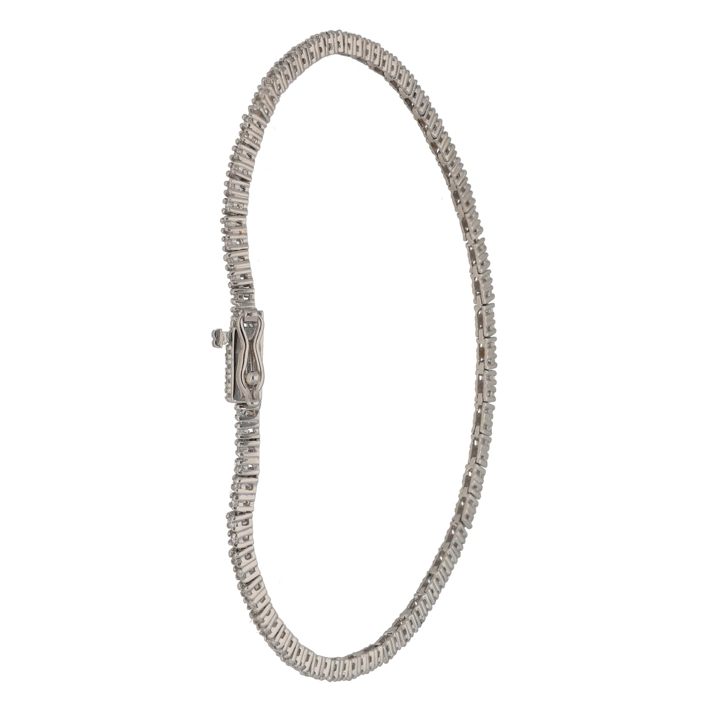 14ct White Gold 1.00ct Diamond Line/Tennis Bracelet
