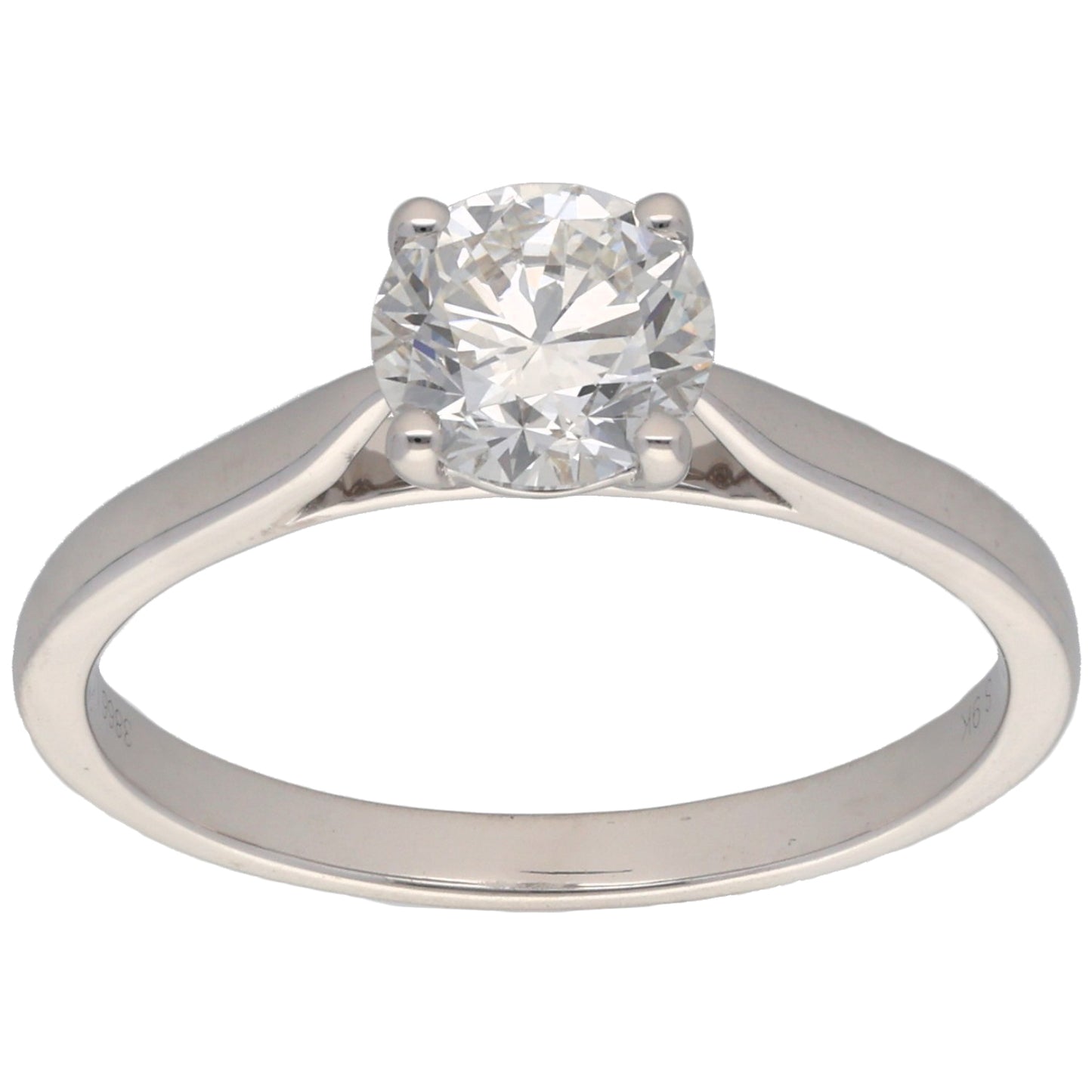 New 9ct White Gold 1.00ct Laboratory-Grown Solitaire Ring