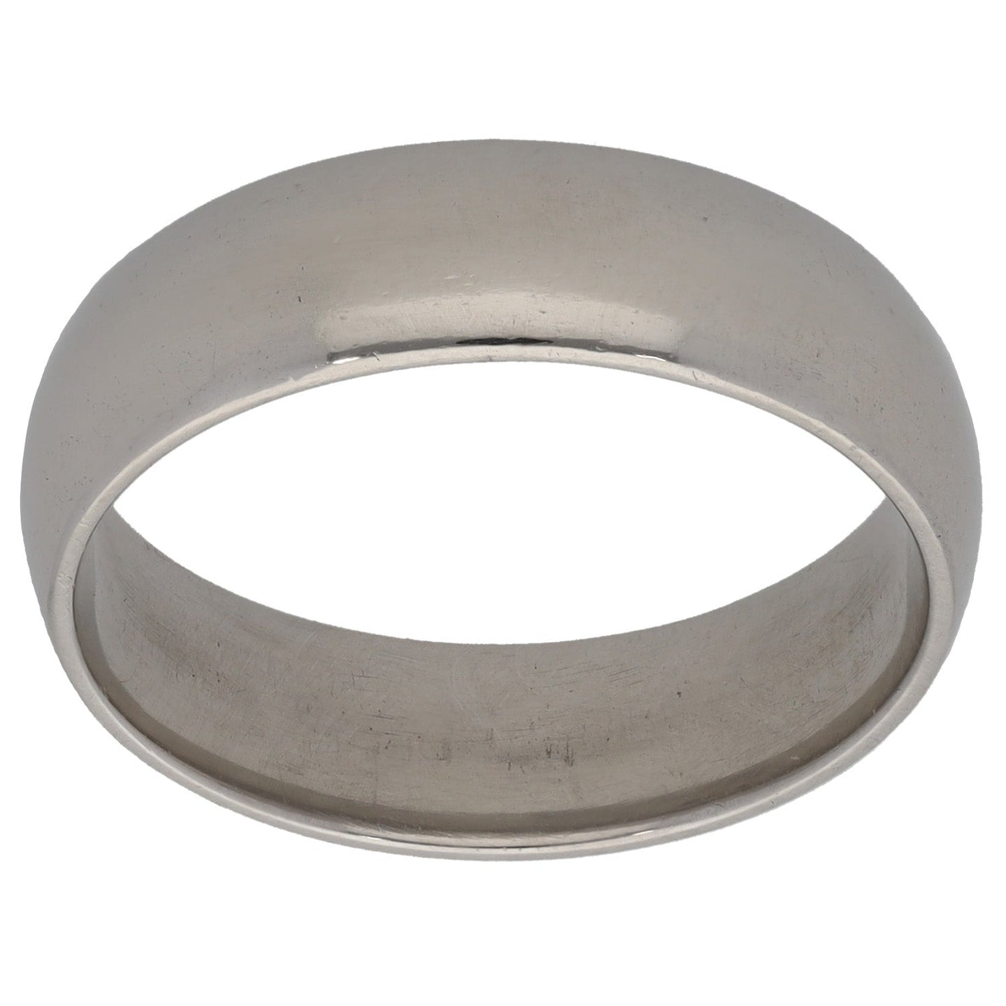 Platinum Plain Wedding Ring Size R