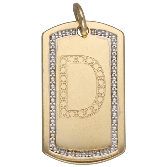 9ct Gold Initial Pendant