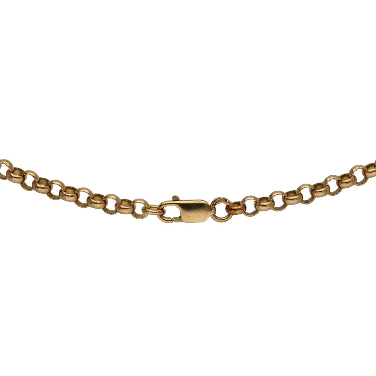 9ct Gold Belcher Chain 18"