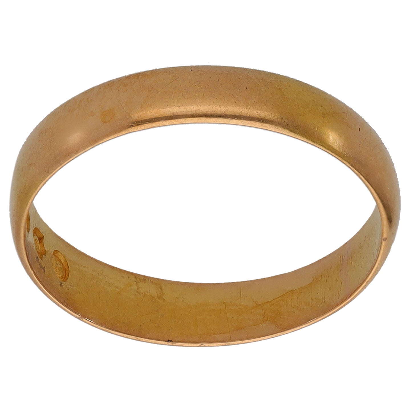 22ct Gold Plain Wedding Ring Size P