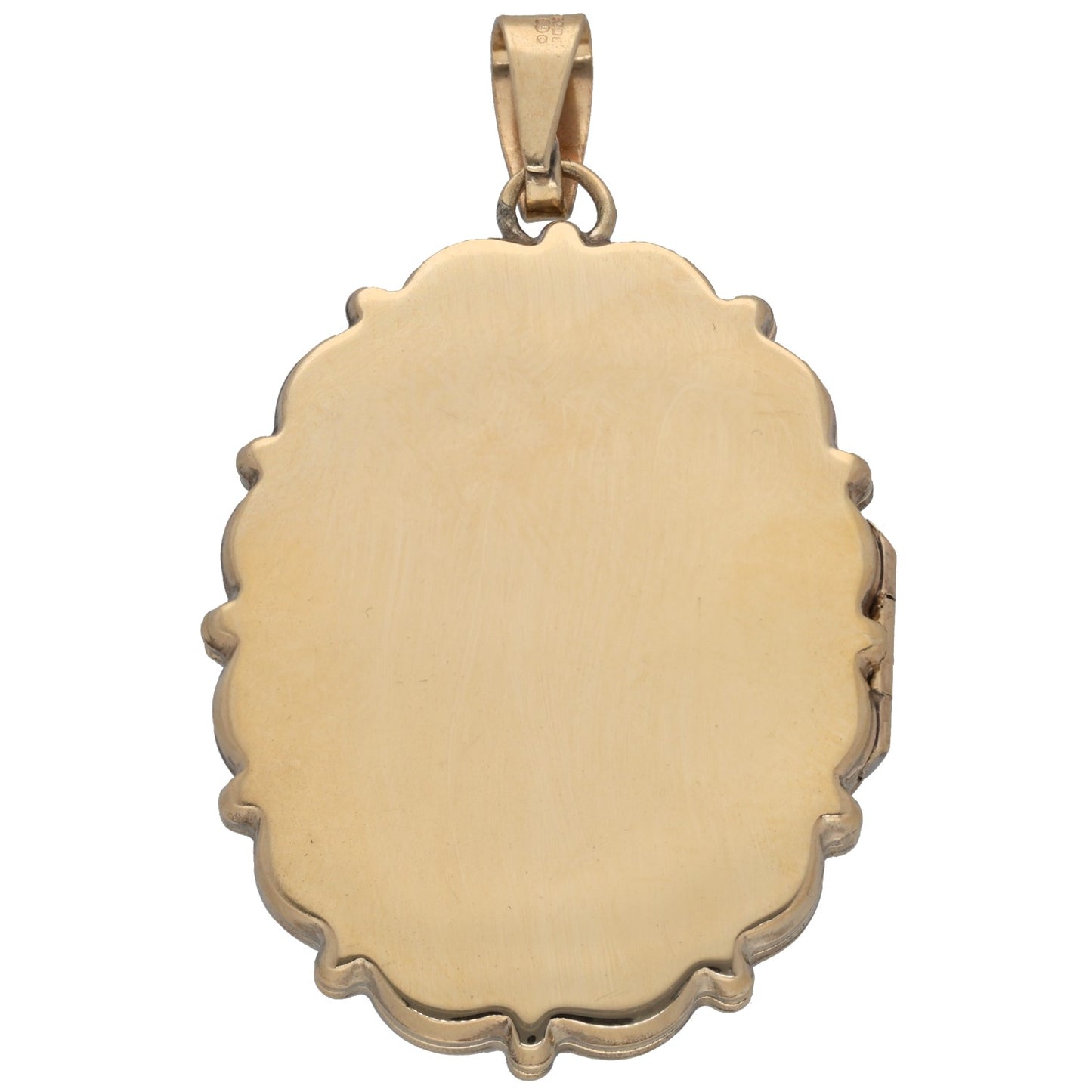 9ct Gold Patterned Locket Pendant