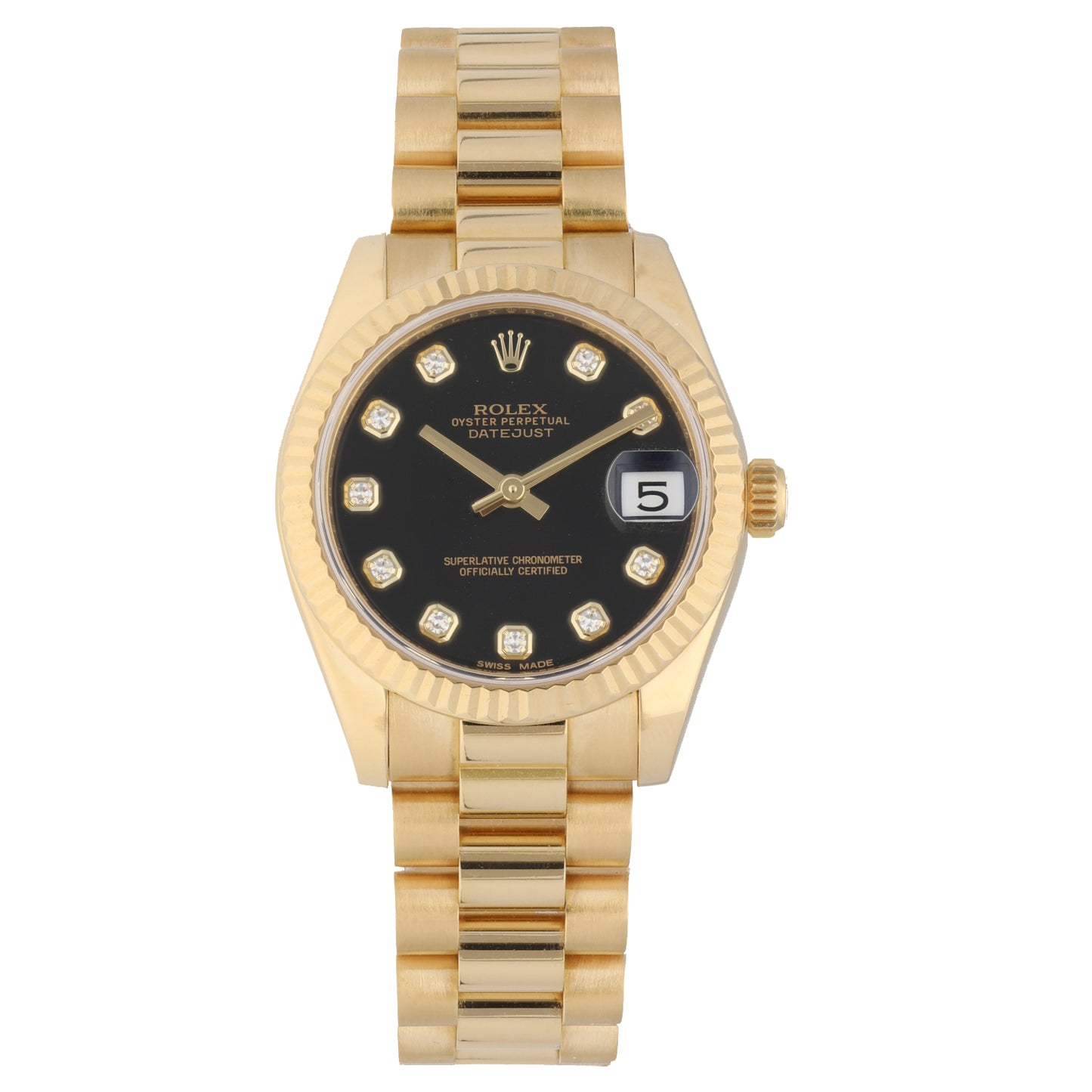 Rolex Lady Datejust 178278 31mm Gold Unisex Watch