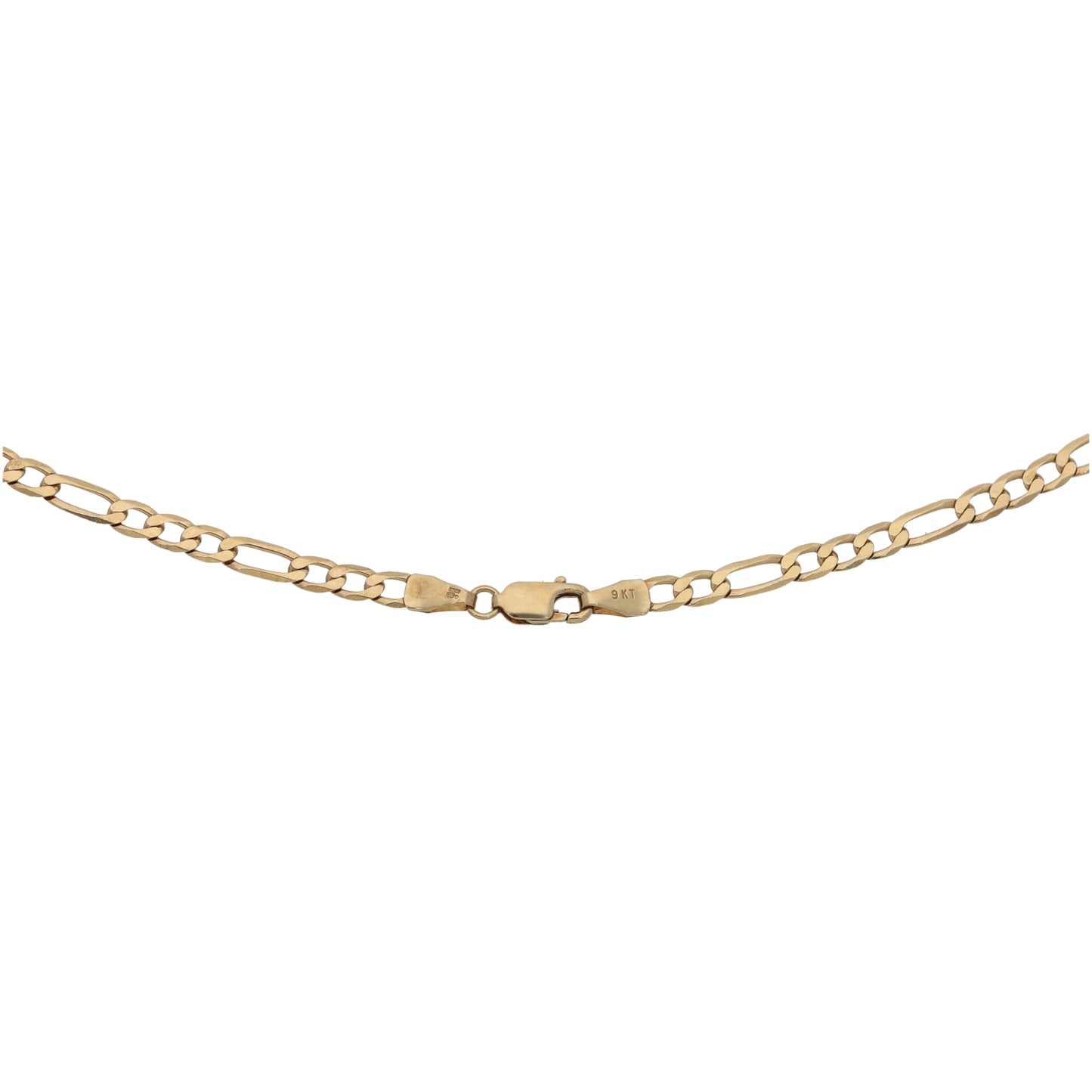 9ct Gold Figaro Chain 18"