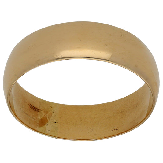9ct Gold Plain Wedding Ring Size V