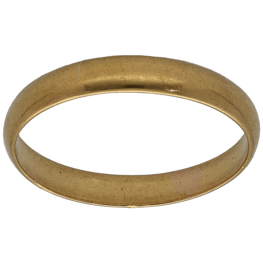 22ct Gold Plain Wedding Ring Size U