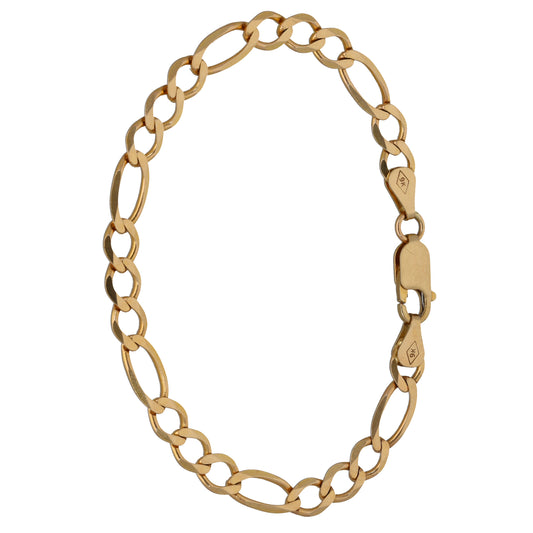 9ct Gold Figaro Bracelet
