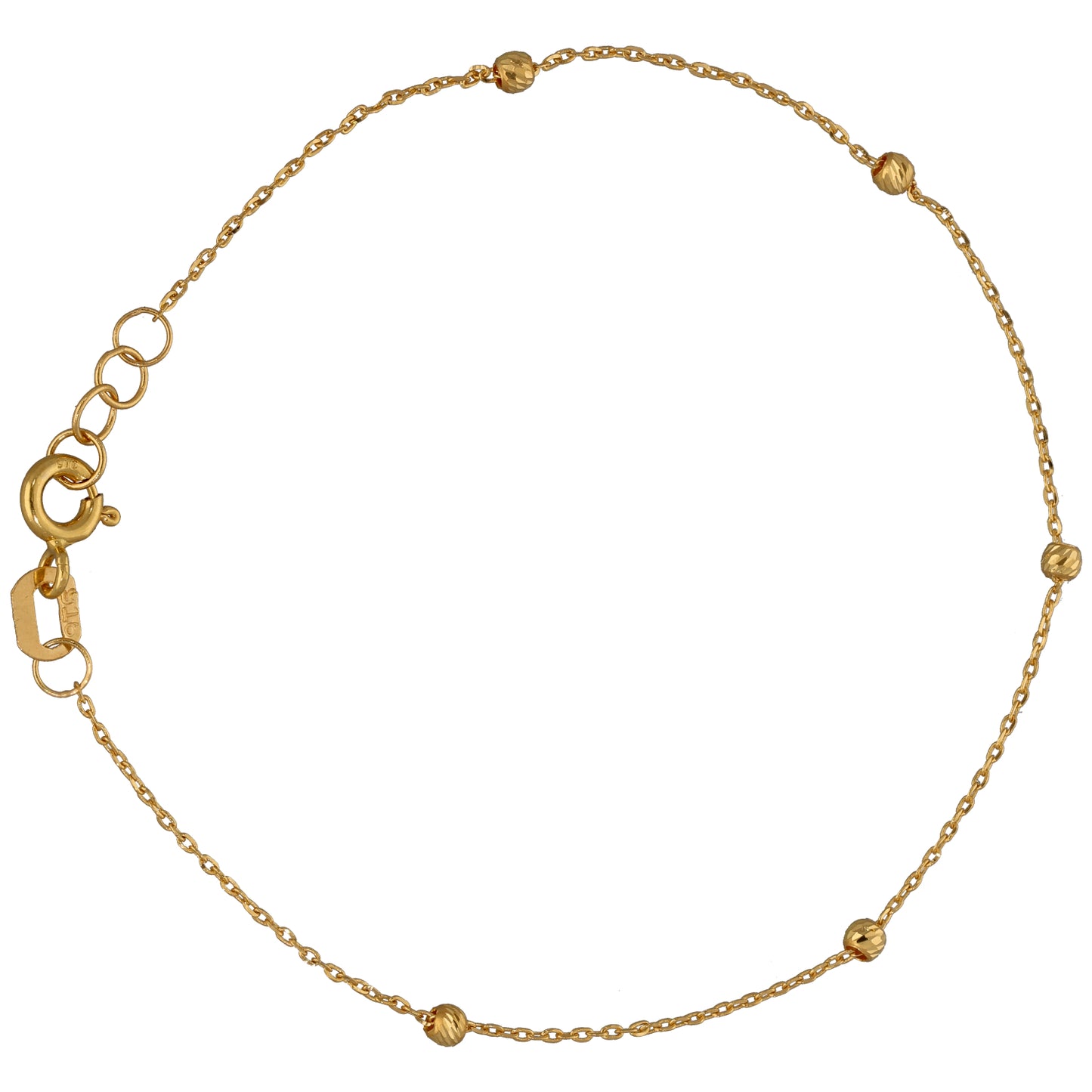 New 22ct Gold Fancy Bead Bracelet
