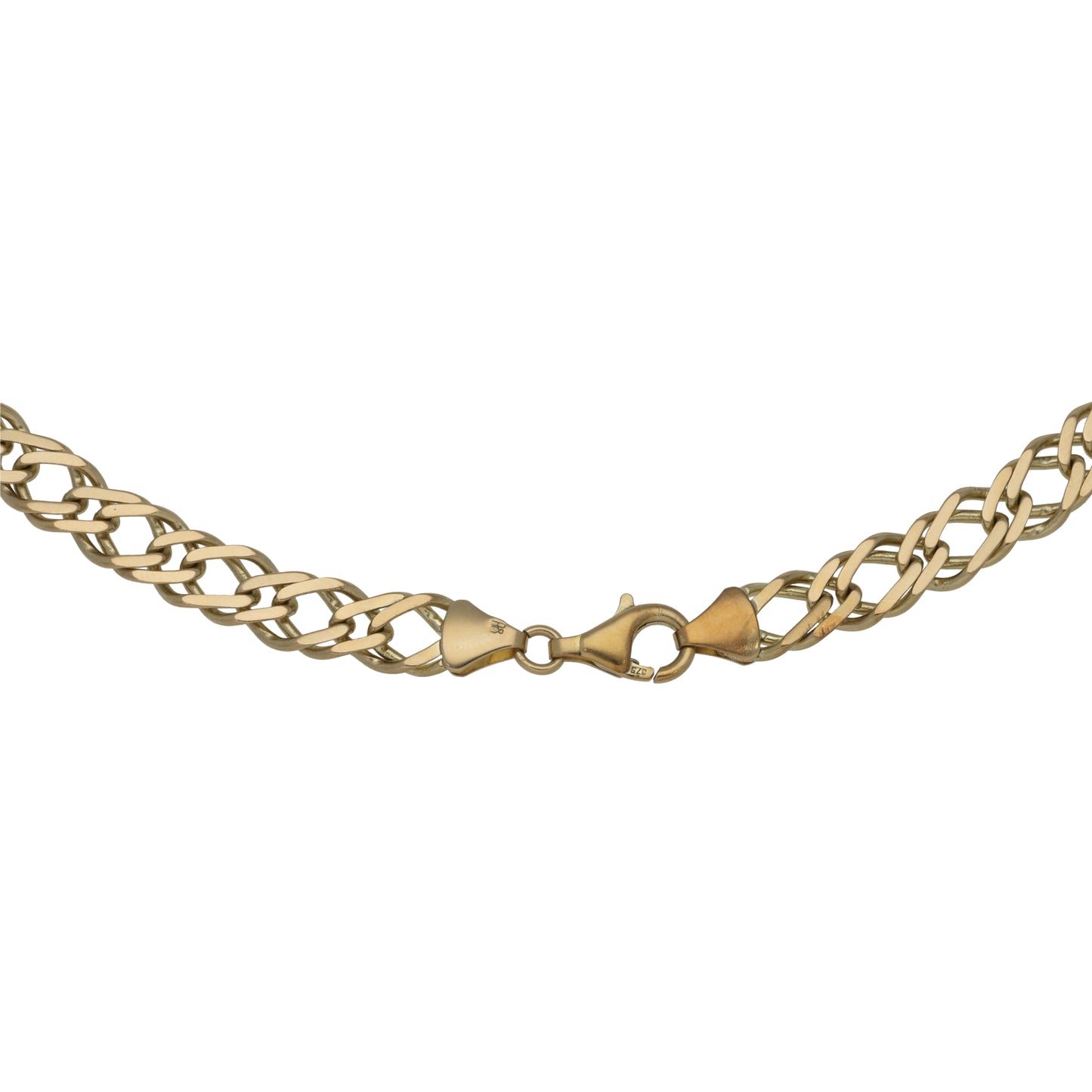 9ct Gold Double Curb Chain 20"