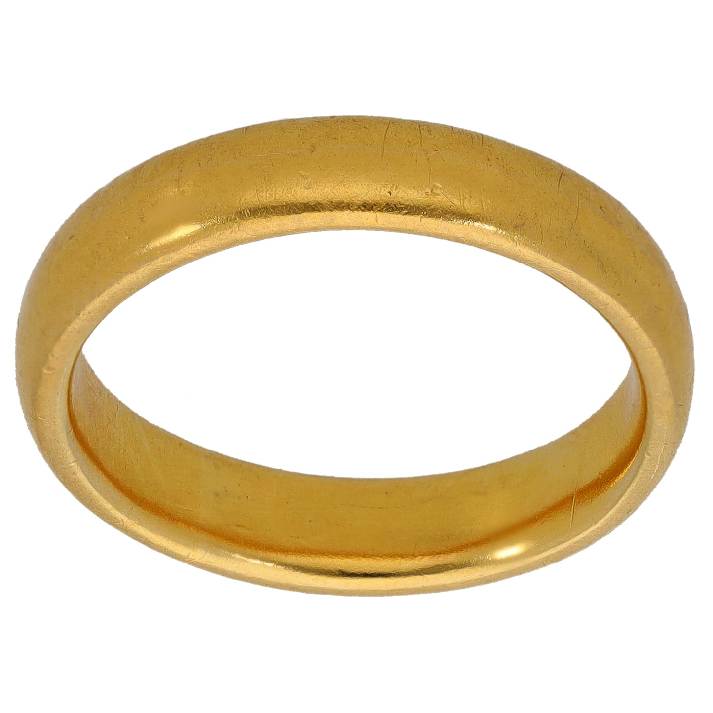 22ct Gold Plain Wedding Ring Size N