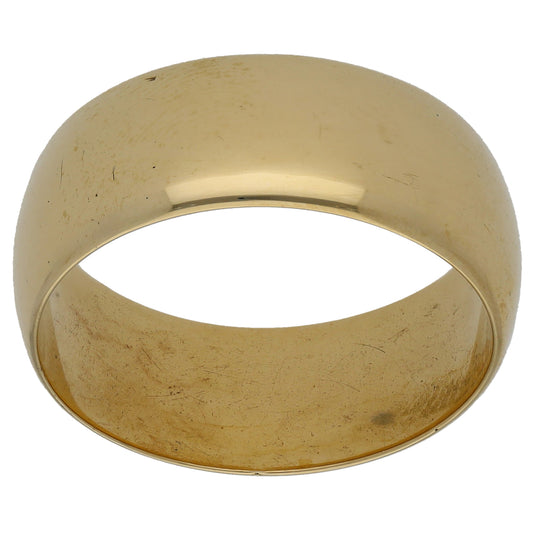 9ct Gold Plain Wedding Ring Size W