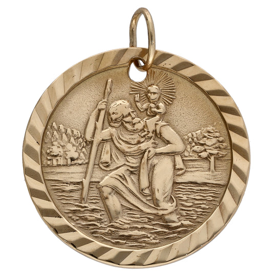 9ct Gold St Christopher Pendant