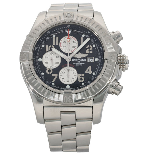 Breitling Super Avenger A13370 48mm Stainless Steel Watch