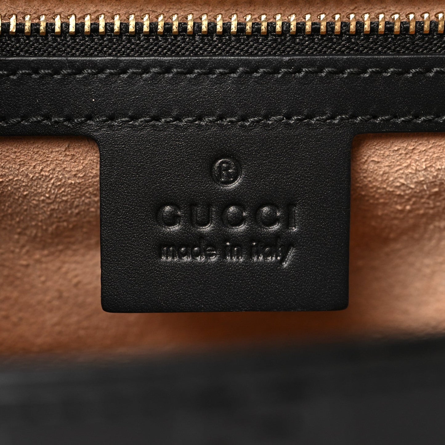 Gucci Padlock Shoulder Guccissima Leather Bag - Black