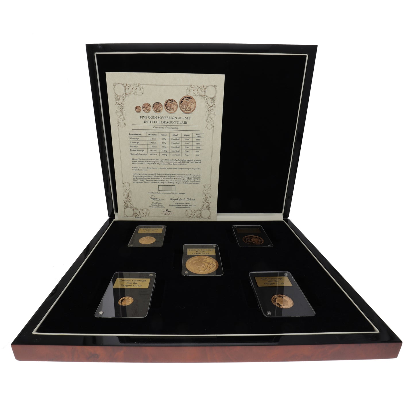 22ct Gold Into The Dragons Lair Sovereign Coin Collection 2019