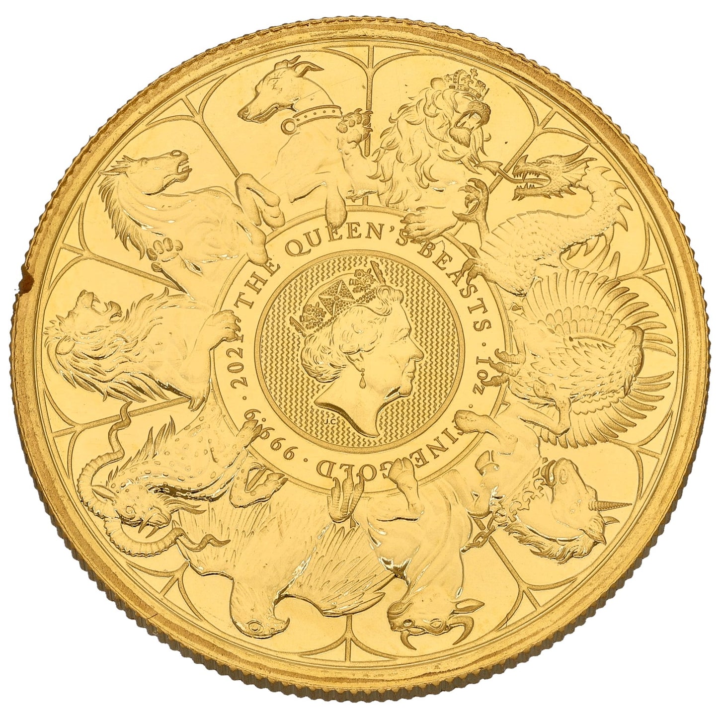 24ct Gold The Queen's Beasts 1 OZ Coin 2021
