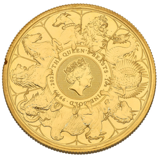 24ct Gold The Queen's Beasts 1 OZ Coin 2021