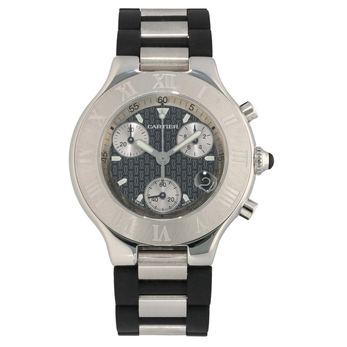 Cartier Must 21 Chronoscaph W10125U2 38.5mm Stainless Steel Watch