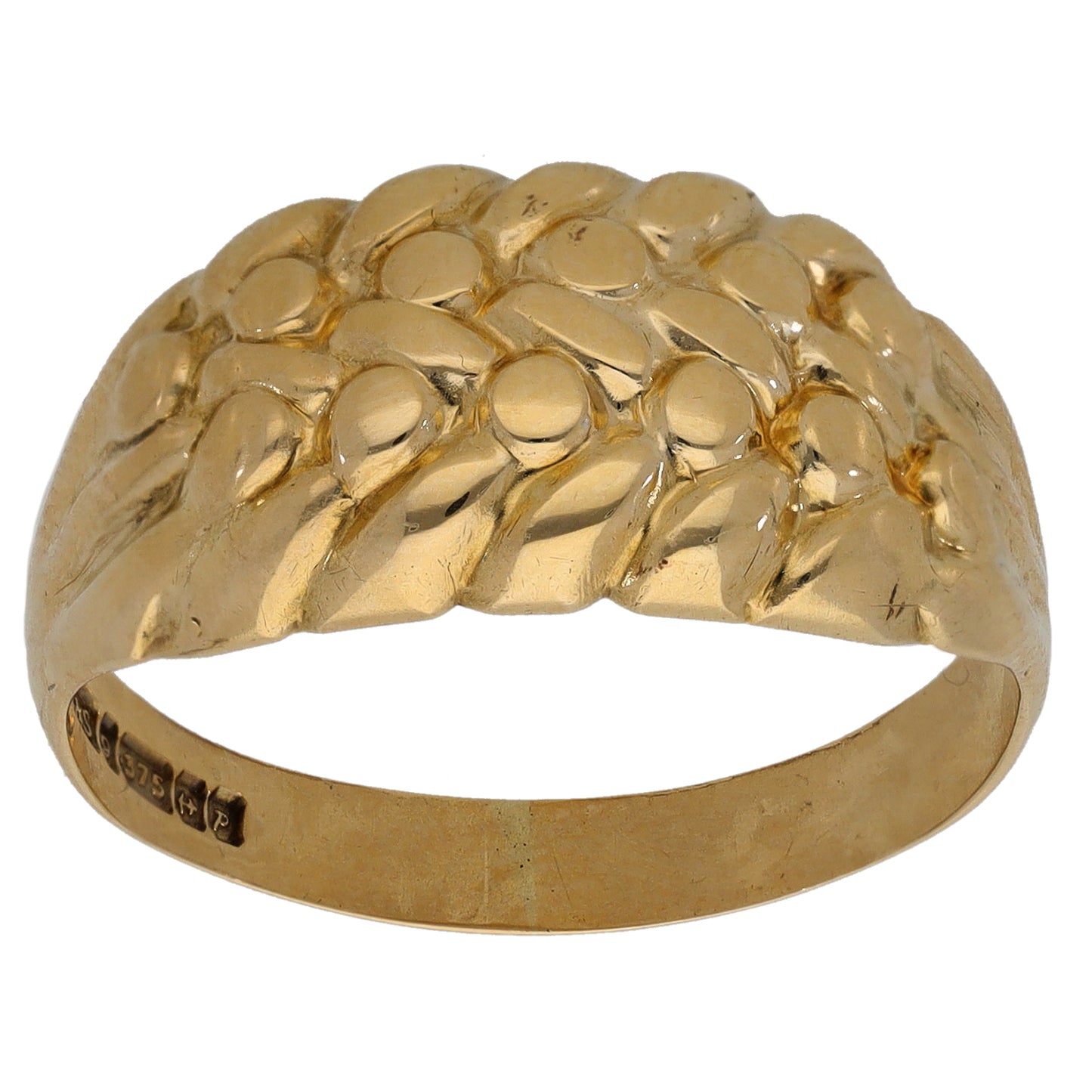 9ct Gold Keeper Ring Size V