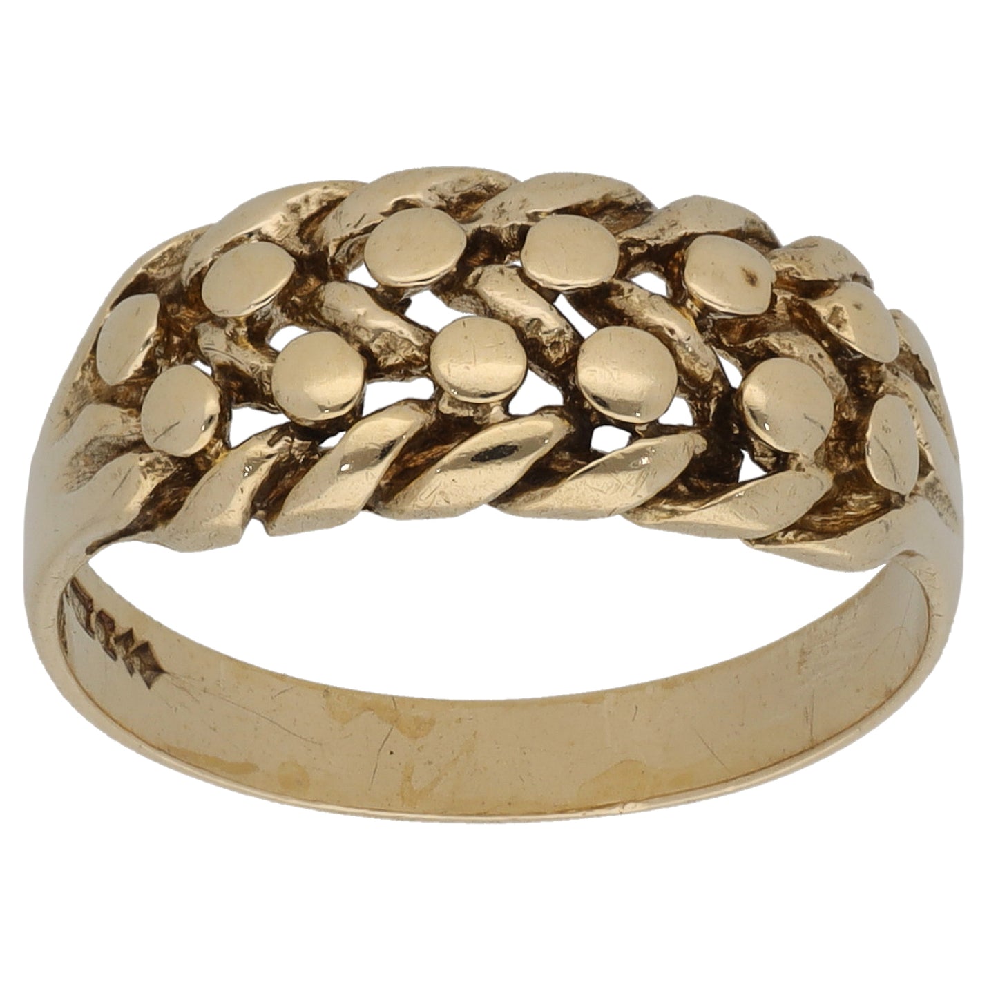 9ct Gold Keeper Ring Size M
