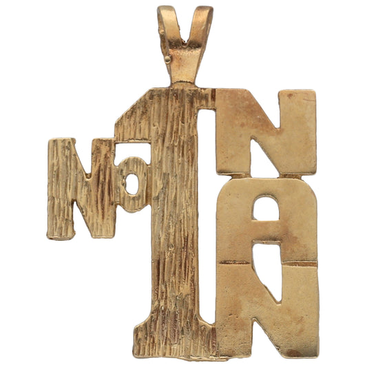 9ct Gold No1 Nan Pendant