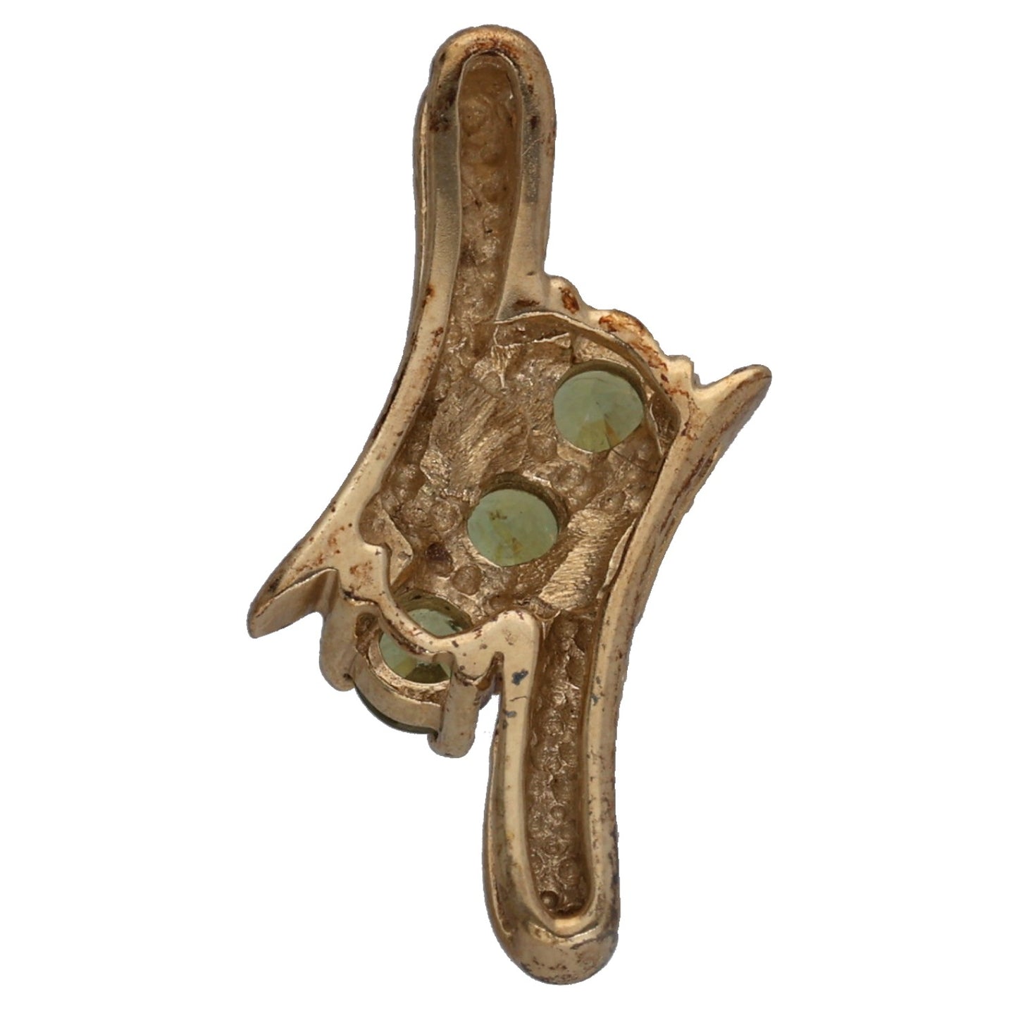 9ct Gold Garnet Three Stone Pendant
