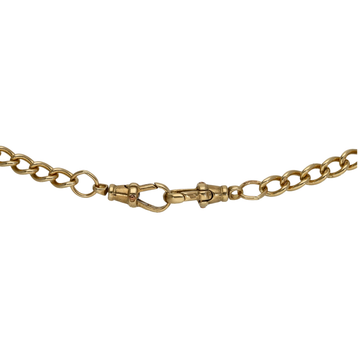 9ct Gold Curb Chain 18"