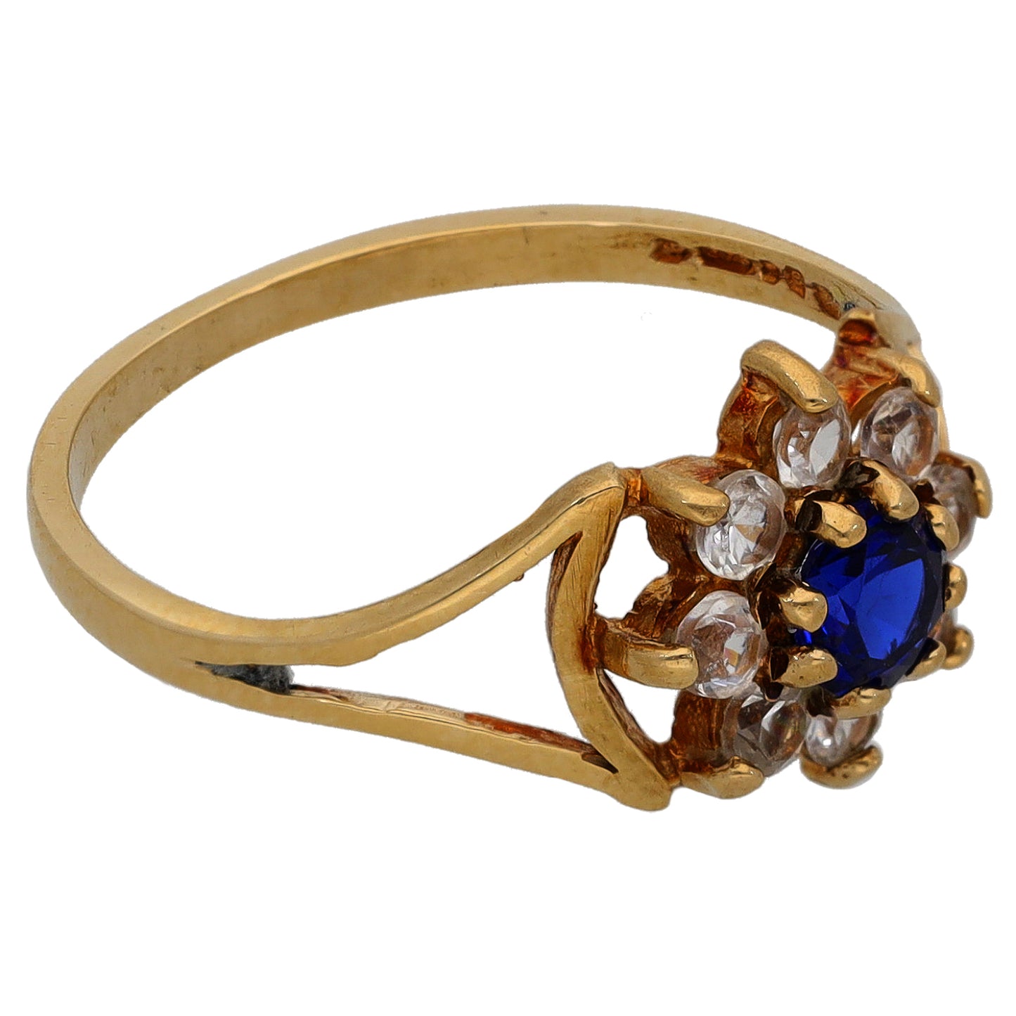 9ct Gold Imitation Dress/Cocktail Ring Size N