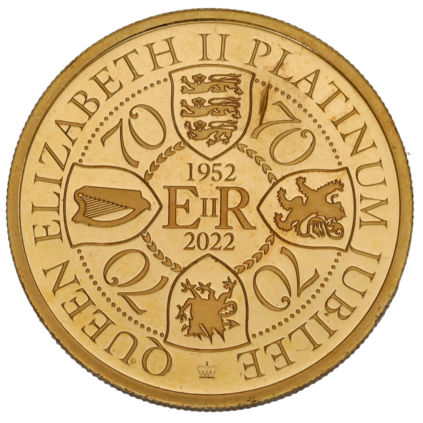 22ct Gold Queen Elizabeth II Platinum Jubilee 10 Dollars Coin 2022