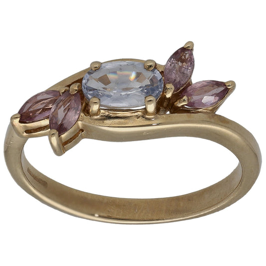 9ct Gold Sapphire Dress/Cocktail Ring Size N