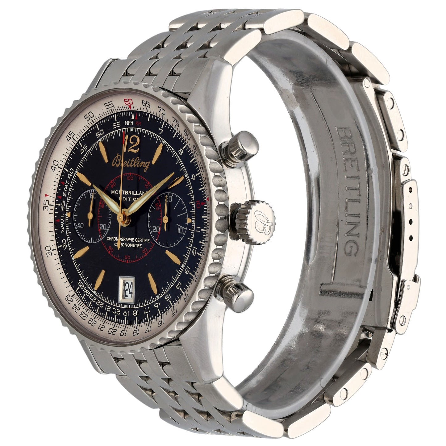 Breitling Montbrillant A48330 43mm Stainless Steel Watch