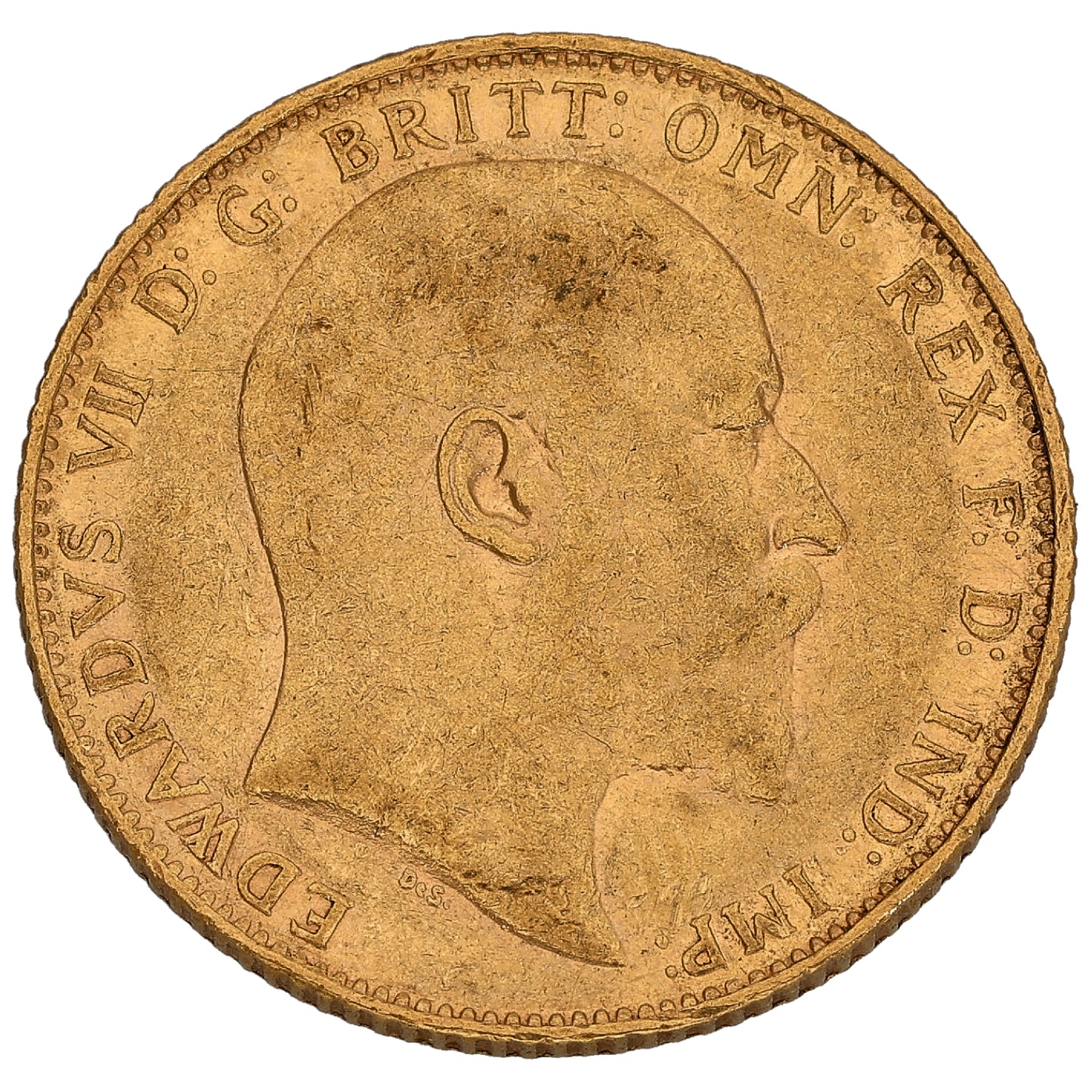 22ct Gold King Edward VII Full Sovereign Coin 1908