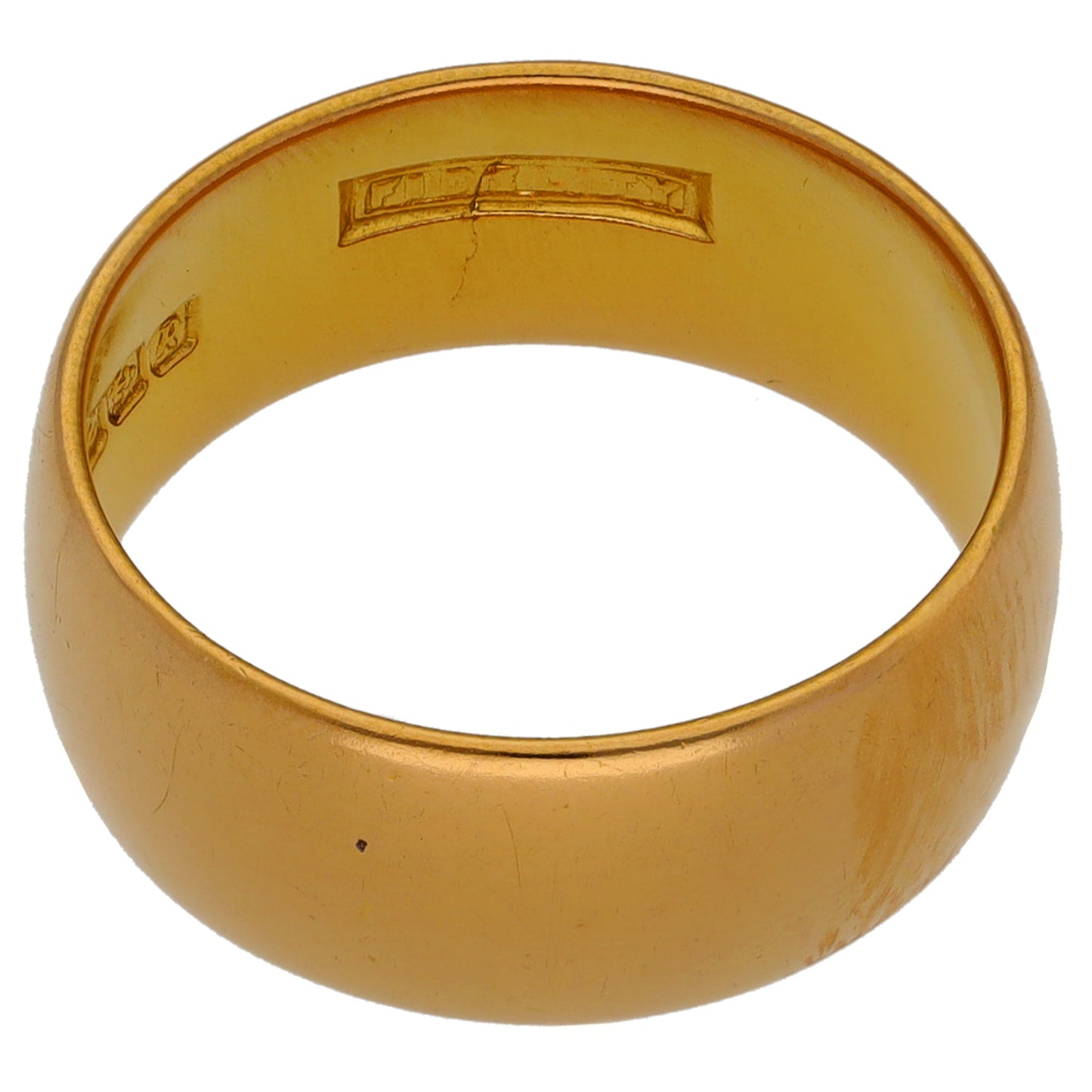 22ct Gold Plain Wedding Ring Size L