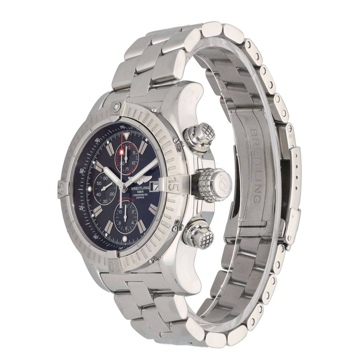 Breitling Super Avenger A13370 48mm Stainless Steel Watch