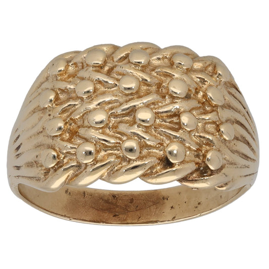 9ct Gold Keeper Ring Size U